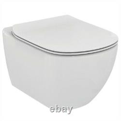 Ideal Standard Concealed Toilet Cistern Wc Frame + Tesi Aquablade Toilet Pan Set