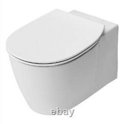 Ideal Standard Concept Aquablade Wall Hung Toilet Soft Close Seat 365mm White