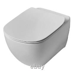 Ideal Standard Tesi Wall Hung Toilet Soft Close Seat and Cover