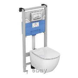 Ideal Standard Tesi Wall Hung Toilet Standard Seat and Cover