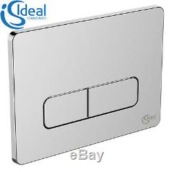 Ideal Standard WC Frame, Cistern Concealed Toilet & Chrome Plate Button