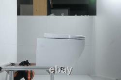 Ideal Standard Wc Frame + Rimless Wall Hung Toilet Pan With Soft Close Seat Set