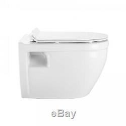 Ivy Wall Hung Elongated Toilet Bowl 0.8/1.28 GPF Dual Flush