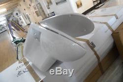 Job lot of 10 tc underground Wall Hung Toilet Pans with soft close seats