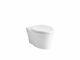 Kohler K-6299-0 Veil Wall-hung Elongated Toilet Bowl, White