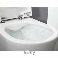 LAUFEN PRO COMPACTO RIMLESS WALL HUNG TOILET PAN WITH SOFT CLOSE SEAT 2in1