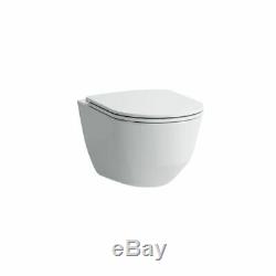 LAUFEN PRO COMPACTO RIMLESS WALL HUNG TOILET PAN WITH SOFT CLOSE SEAT 2in1 SET