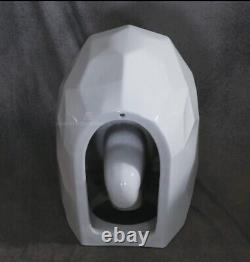 LUXURY 3D Wall Hung Mounted WHITE Toilet