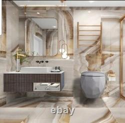 LUXURY 3D Wall Hung Toilet with Big Basin And Tap SET