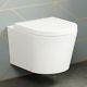 Lyon Wall Hung Toilet With Soft Close Toilet Seat Luxury Wc Pan Design White