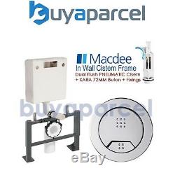 Macdee Toilet Frame + Dual Flush Pneumatic Cistern