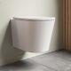 Matt White Wall Hung Rimless Toilet With Soft Close Seat Bun/beba 25859/77183
