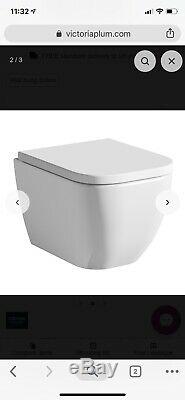 Mode Ellis Short Projection Wall Hung Toilet With Grohe Frame+Cosmopolitan Plate