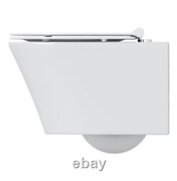 Mode Tate rimless wall hung toilet with soft close seat Formally Arte Range