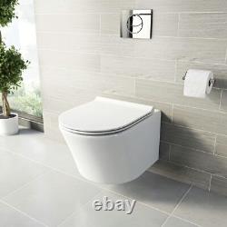 Mode Tate wall hung toilet with slim soft close seat