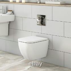 Mode White Contemporary Square Wall hung toilet