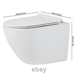 Modern Bathroom Wall Hung Toilet One-Piece WC Soft Close Toilet Seat Ceramic