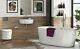 Modern Freestanding Bath Suite With Wall Hung Toilet Wc Semi Pedestal Basin Sink