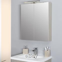 Modern Grey Basin Sink Bathroom Vanity Unit Furniture Storage Cabinet Mirror