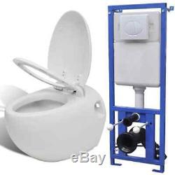 Modern Wall Hung Toilet Frame With Concealed Cistern Bathroom WC Pan Egg Design