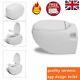 Modern Wall Hung Toilet With Soft Close Toilet Seat Luxury Wc Egg Design White