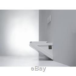 Modern White Ceramic Wall Hung Round Toilet Designer Bathroom Luxury WC Pan