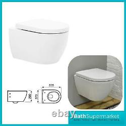 Modern White Ceramic Wall Hung Round Toilet Designer Bathroom Luxury WC Pan
