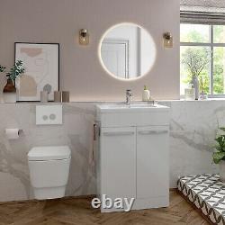 Modern White Wall Hung Toilet 495mm Projection Soft Close Seat LIFE Guarantee