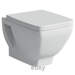 Moods Neroli Wall Mounted Toilet with Soft Close Seat Square Design