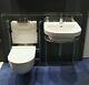 New Luxury White Bathroom Wall Hung Toilet And Sink