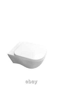 No Code Loom 5235 Wall Hung Rimless Pan with S/Close Seat White