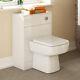 Nuie Eden Back To Wall Wc Toilet Unit 500mm Wide Gloss White