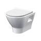 Nuie Freya Wall Hung Rimless Toilet & Slim Soft Close Seat Modern Bathroom Pan