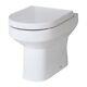 Nuie Harmony Modern Back To Wall Toilet Round Bathroom Pan White 520mm