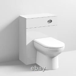Nuie Mayford Back to Wall WC Toilet Unit 600mm Wide x 300mm Deep Gloss White