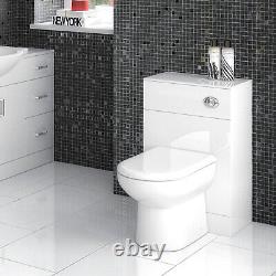 Nuie Mayford Back to Wall WC Toilet Unit 600mm Wide x 330mm Deep Gloss White
