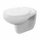Nuie Melbourne Wall Hung White Toilet Pan With Round Bowl