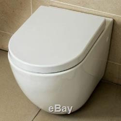Orton Modern Round Wall Hung Toilet with Soft Closing Seat