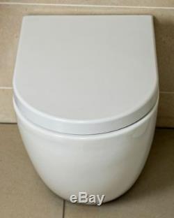 Orton Modern Round Wall Hung Toilet with Soft Closing Seat