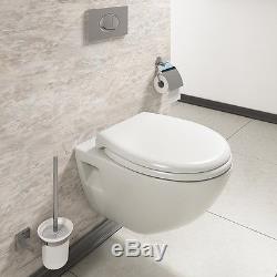 Phoebe Wall Hung Toilet with Wall Hung Frame, Cistern & Large Push Button