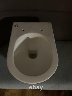 RAK Ceramics Compact D Shaped Wall Hung WC Toilet Pan