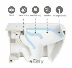 RAK Ceramics Resort Rimless Wall Hung WC Toilet Pan & Soft Close Seat