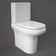 Rak Compact Deluxe Comfort Height Flush-to-wall Close Coupled Toilet + Seat