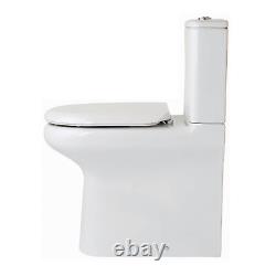 RAK Compact Deluxe Comfort Height Flush-to-Wall Close Coupled Toilet + Seat