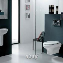 RAK Compact Wall Hung Toilet WC 520mm Projection Soft Close Seat