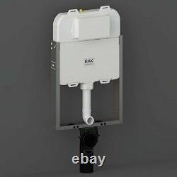 RAK Ecofix Slimline Hidden Cistern 80mm with Metal Frame for Wall Hung WC Unit