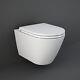 Rak Feeling Rimless Wall Hung Toilet Pan & Soft Close T /seat White (8 Sets)