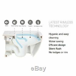 RAK Glass Cistern Rimless Wall Hung Toilet Pan 600 Drawer Vanity Unit Basin Sink