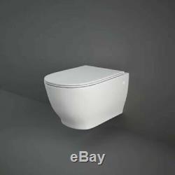 RAK Harmony Luxury Wall Hung Toilet WC Includes Soft Close Seat