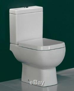 RAK Manhattan Wall Hung Vanity Unit 500mm Gloss White + 600 Close Coupled Toilet